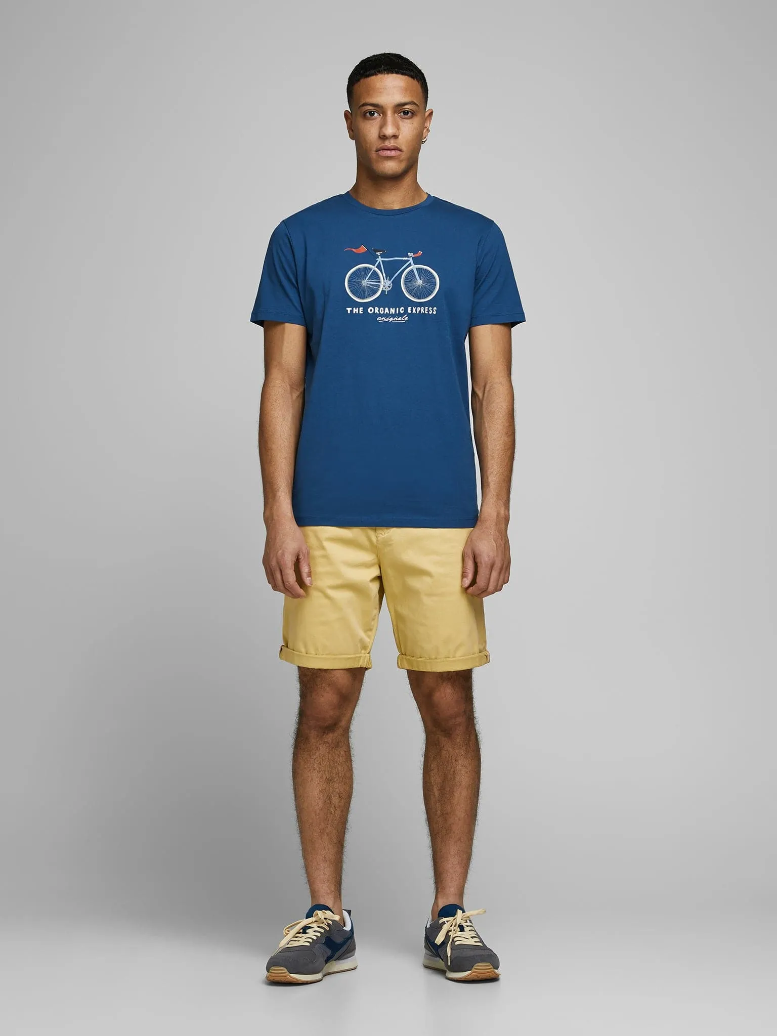 Ανδρική καπαρντινέ βερμούδα JPSTBOWIE JJSHORTS SOLID 12165604 | 12165604