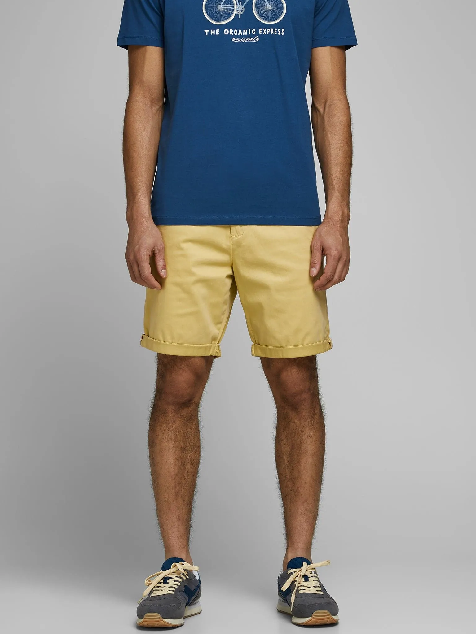Ανδρική καπαρντινέ βερμούδα JPSTBOWIE JJSHORTS SOLID 12165604 | 12165604