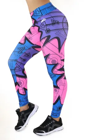 9064 Maripily Women Activewear Print Legging