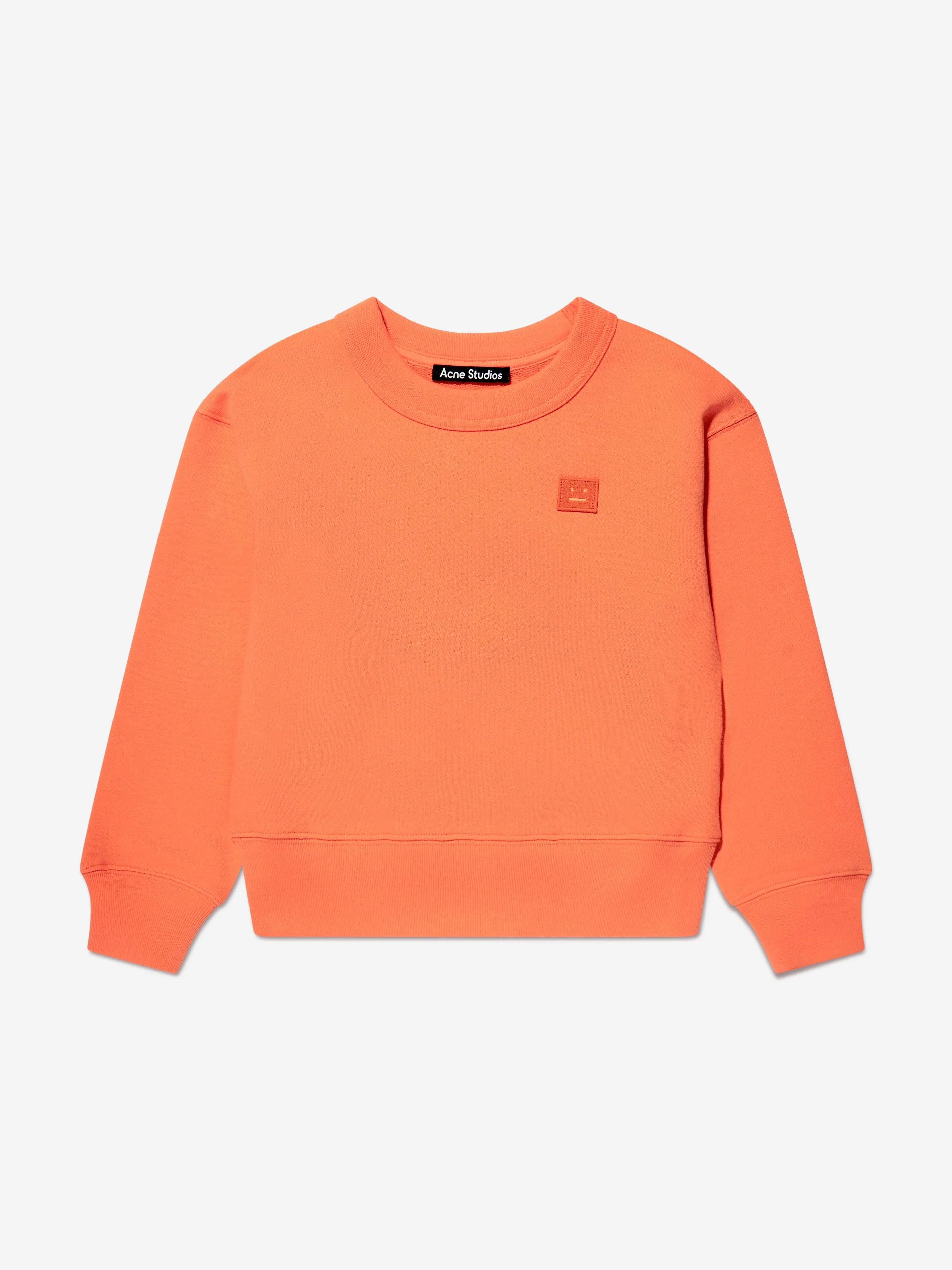 Acne Studios Kids Logo Sweatshirt in Orange