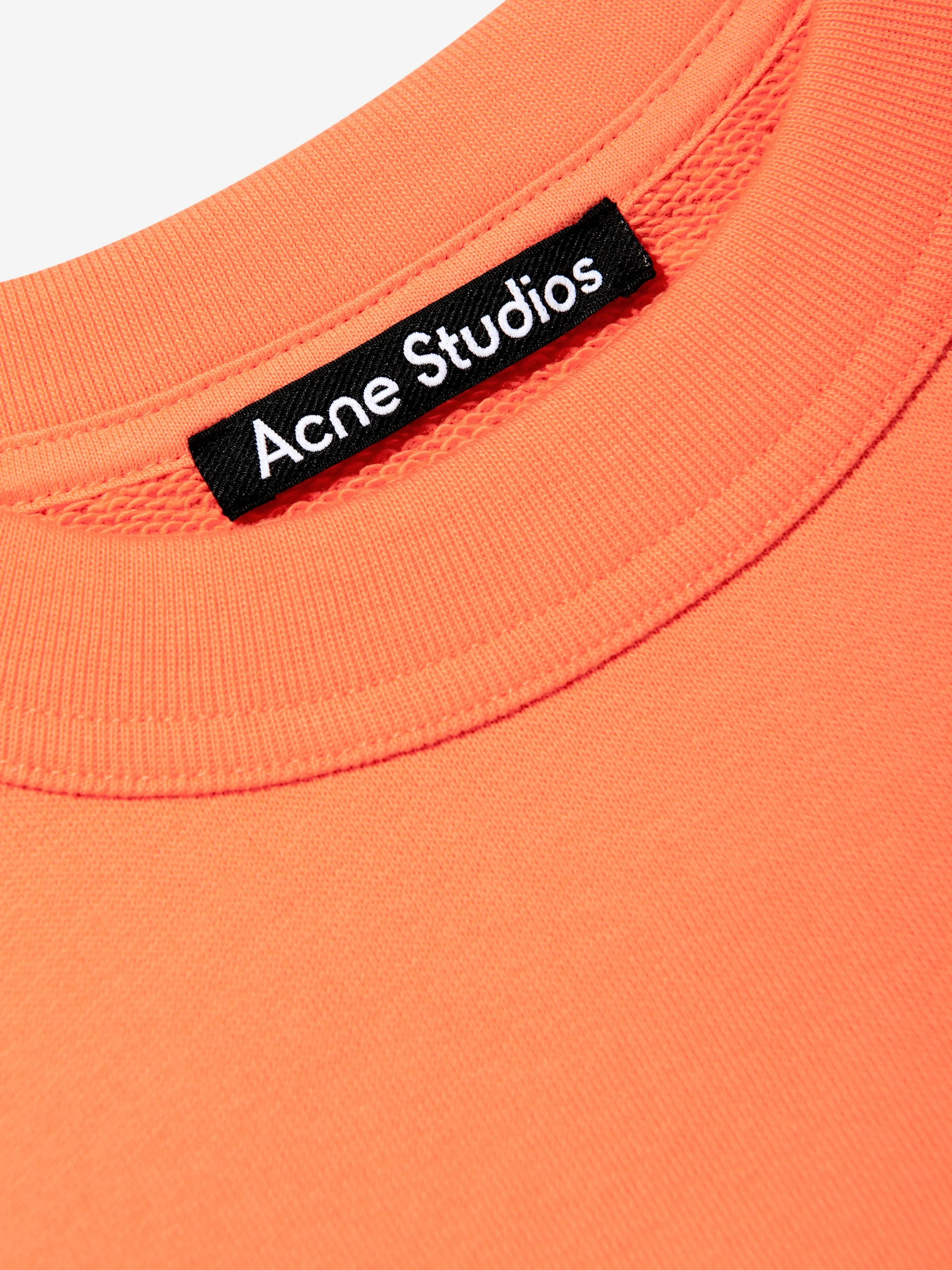 Acne Studios Kids Logo Sweatshirt in Orange
