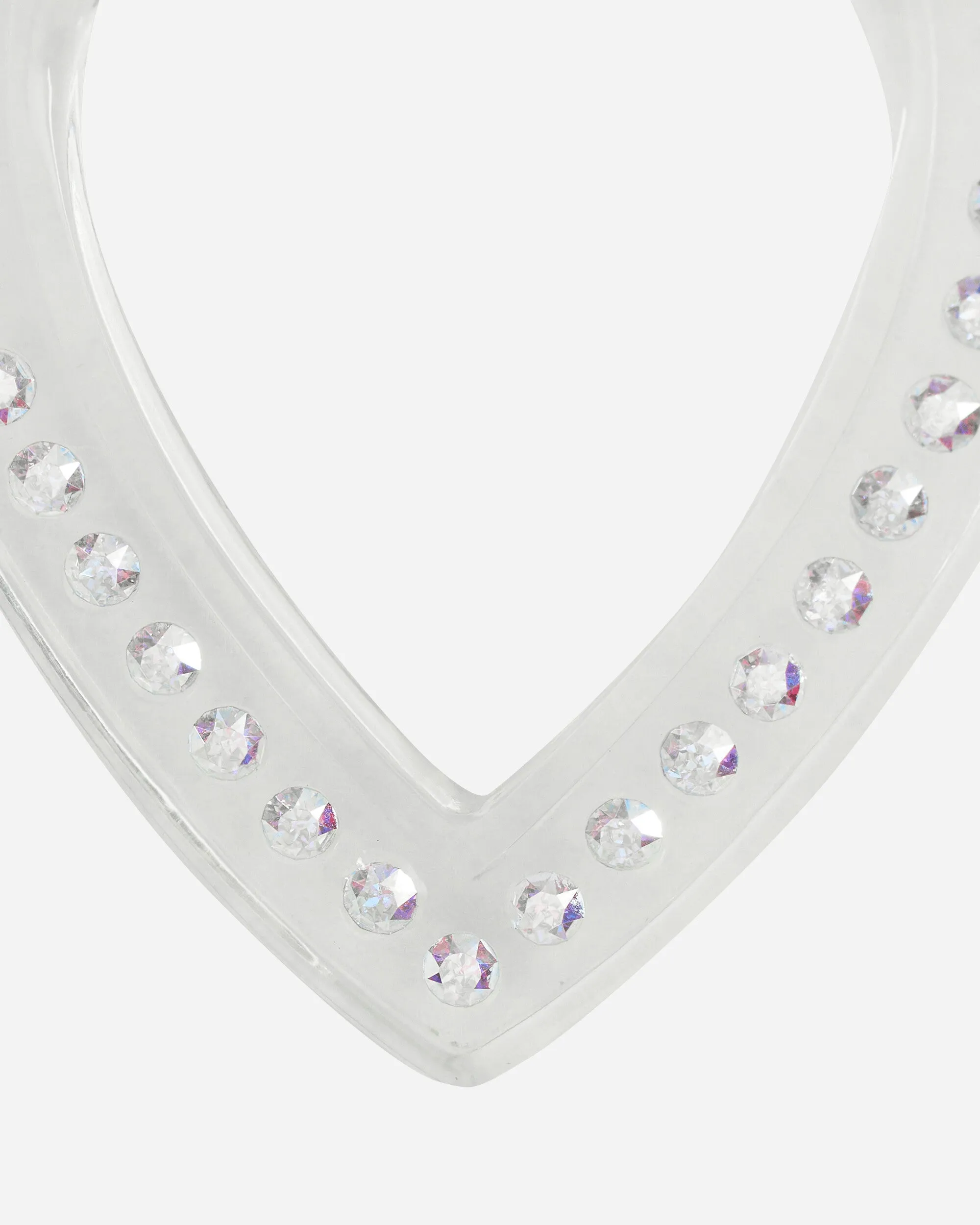 Big Heart Earrings Transparent
