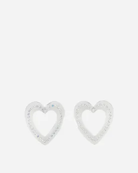 Big Heart Earrings Transparent