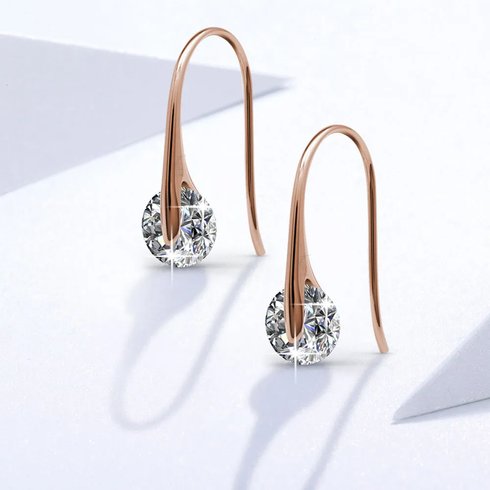 Boxed 3 Pairs Crystal Earrings Set Embellished with SWAROVSKI Crystals