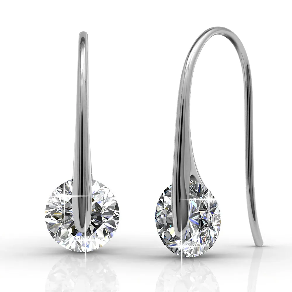 Boxed 3 Pairs Crystal Earrings Set Embellished with SWAROVSKI Crystals