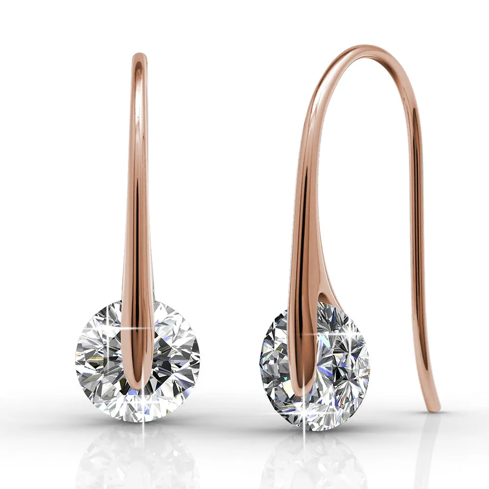 Boxed 3 Pairs Crystal Earrings Set Embellished with SWAROVSKI Crystals