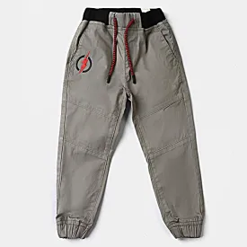 Boys Cotton Twill Pant Flash-Steel Grey