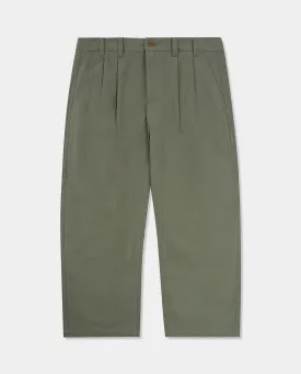 Butter Goods - Pleated Trousers - Moss