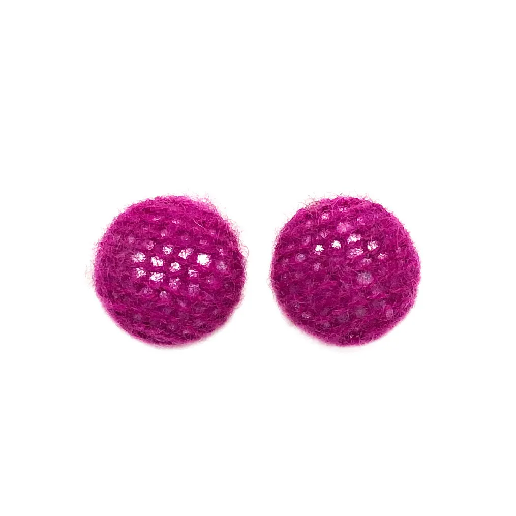 CASHMERE Button Earrings | Small