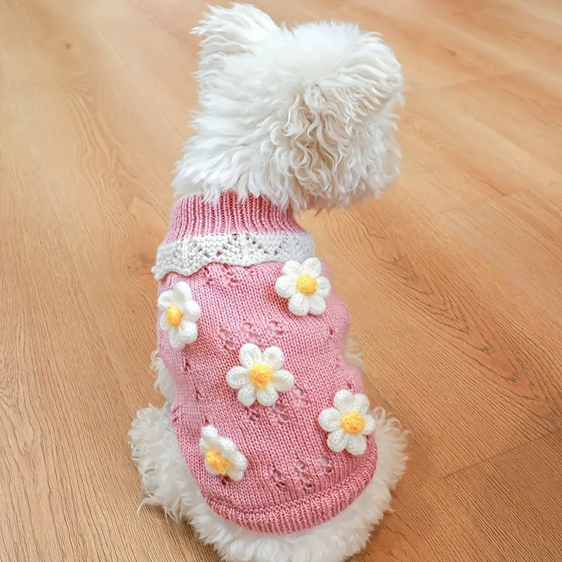Cherry Knitwear Dog Sweater: Cozy Pullover Hoodies for Small to Medium Dogs | Shop the Latest Trends