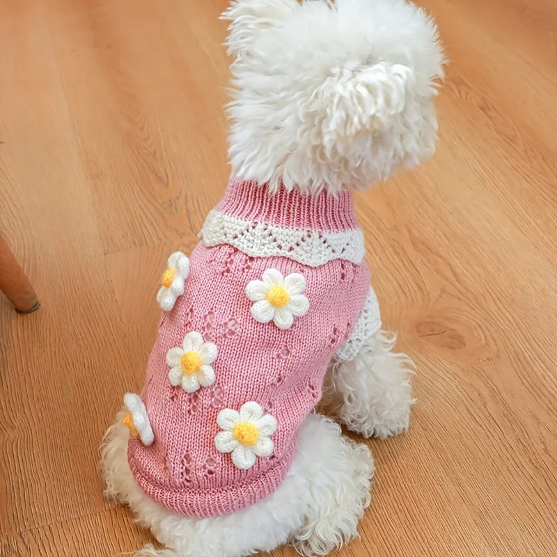 Cherry Knitwear Dog Sweater: Cozy Pullover Hoodies for Small to Medium Dogs | Shop the Latest Trends