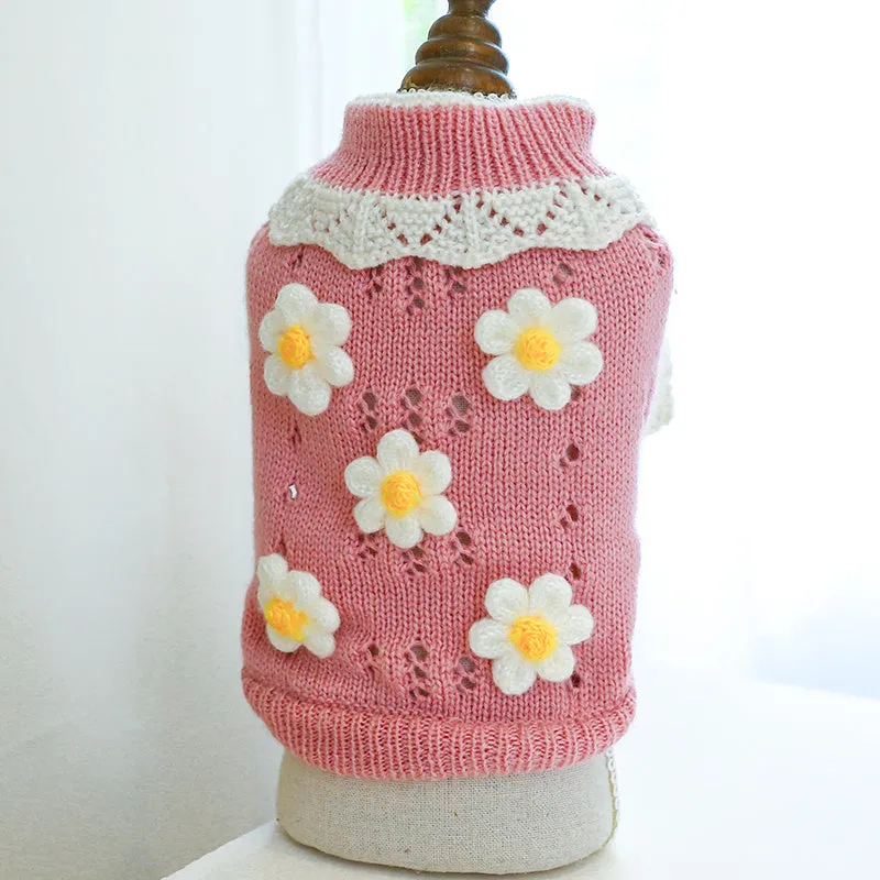 Cherry Knitwear Dog Sweater: Cozy Pullover Hoodies for Small to Medium Dogs | Shop the Latest Trends