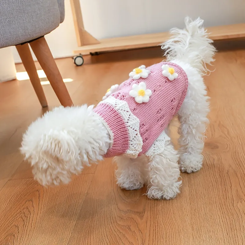 Cherry Knitwear Dog Sweater: Cozy Pullover Hoodies for Small to Medium Dogs | Shop the Latest Trends