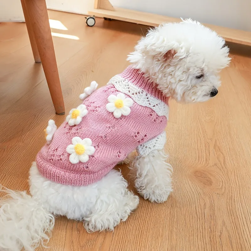 Cherry Knitwear Dog Sweater: Cozy Pullover Hoodies for Small to Medium Dogs | Shop the Latest Trends