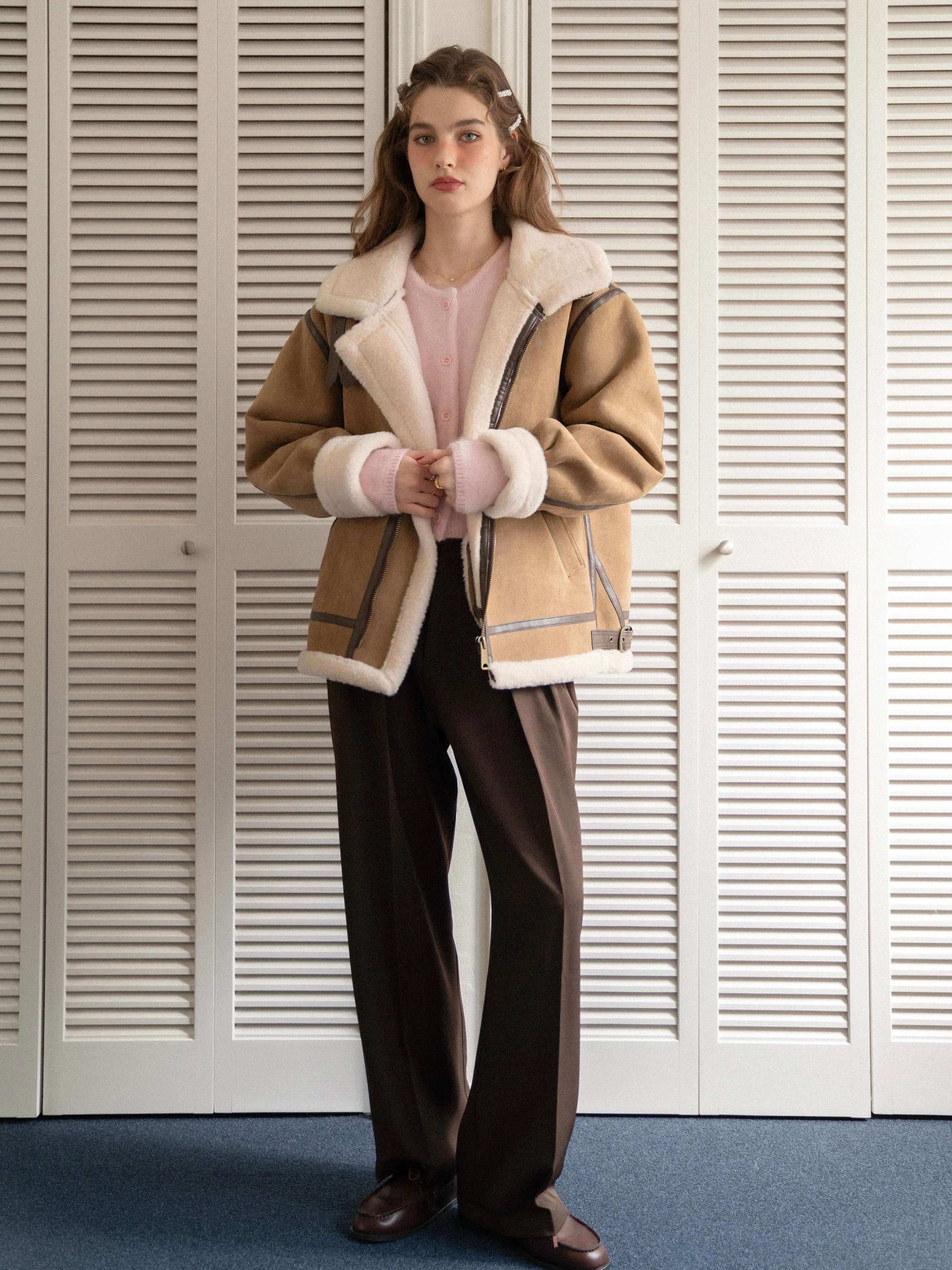 Classic High-waisted Tuck Pants