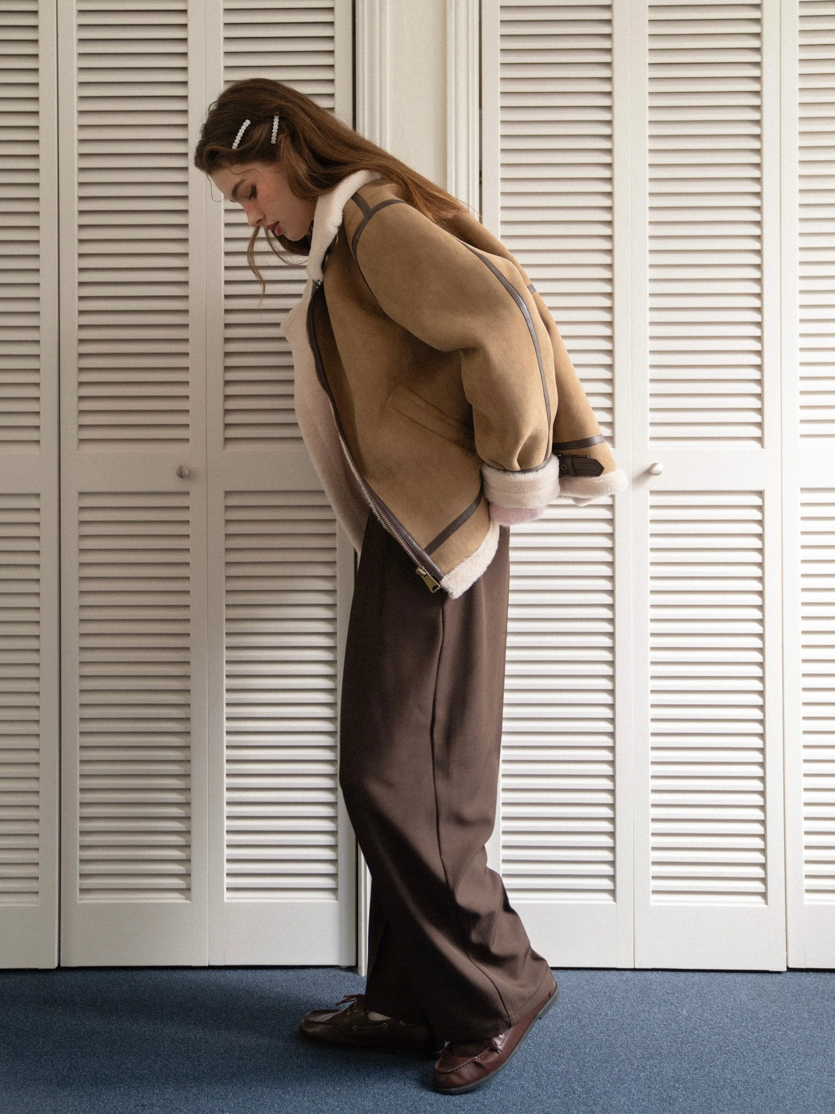 Classic High-waisted Tuck Pants