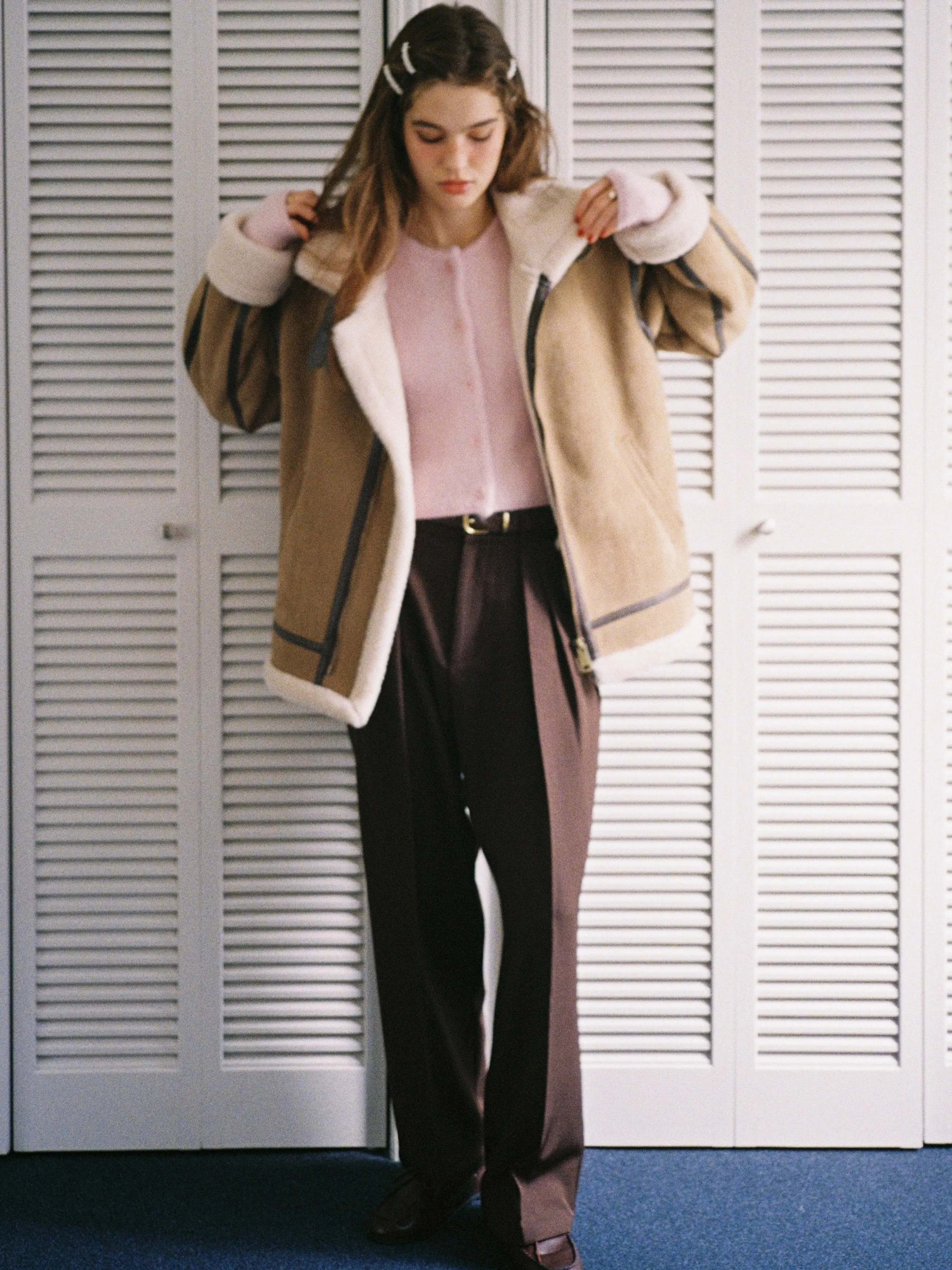Classic High-waisted Tuck Pants
