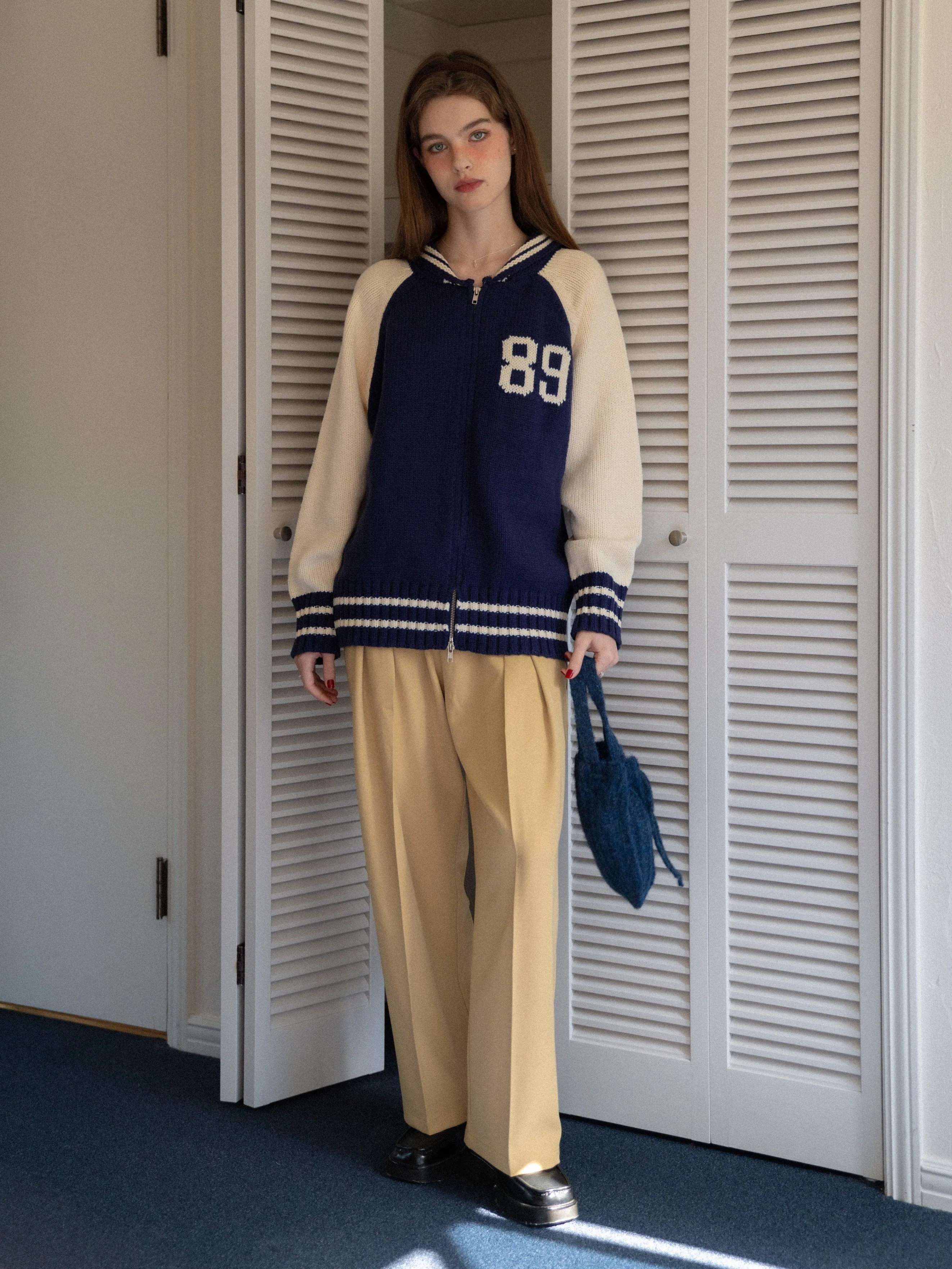 Classic High-waisted Tuck Pants