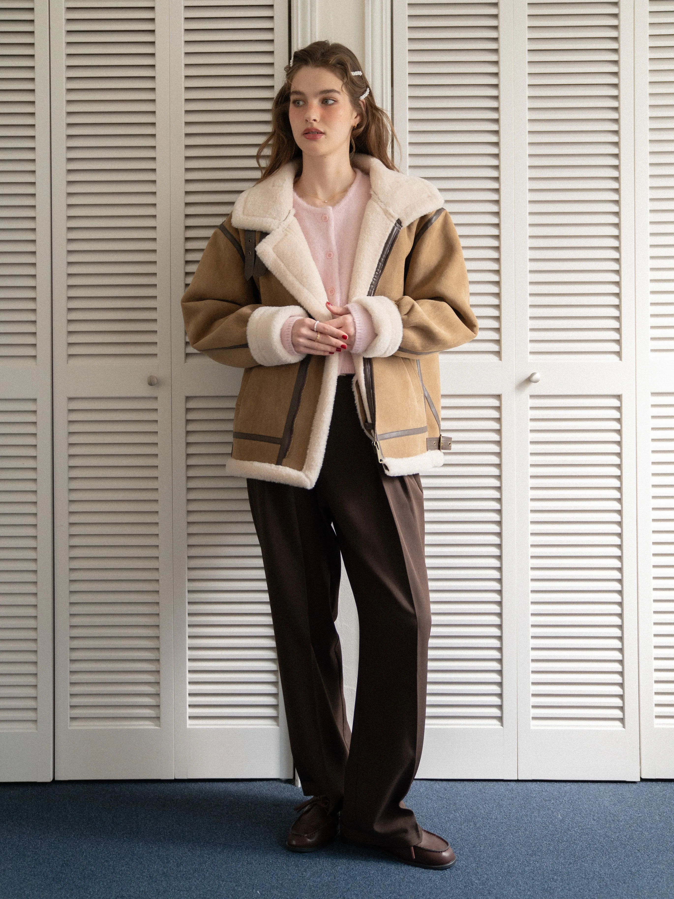 Classic High-waisted Tuck Pants