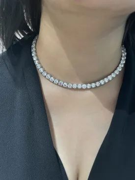 Classic Round Solitaire Swarovski Necklace