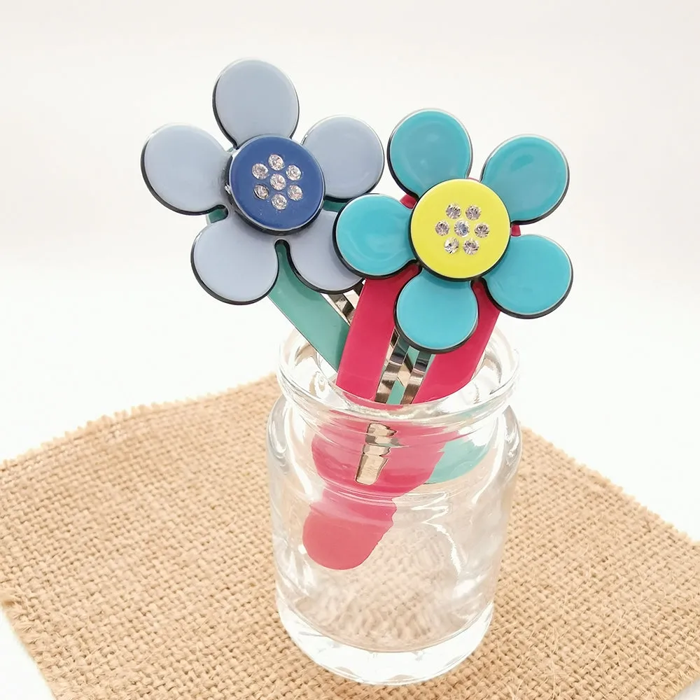 Colourful Flower Hair Clip
