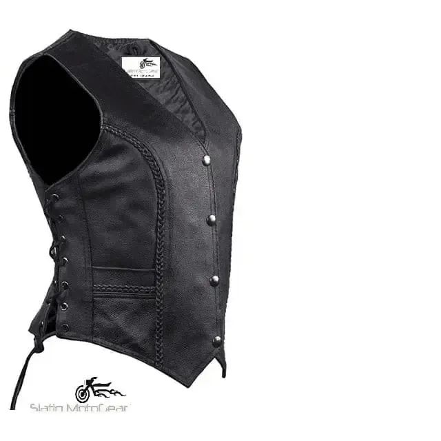 Concealed Carry Leather Vest for Women