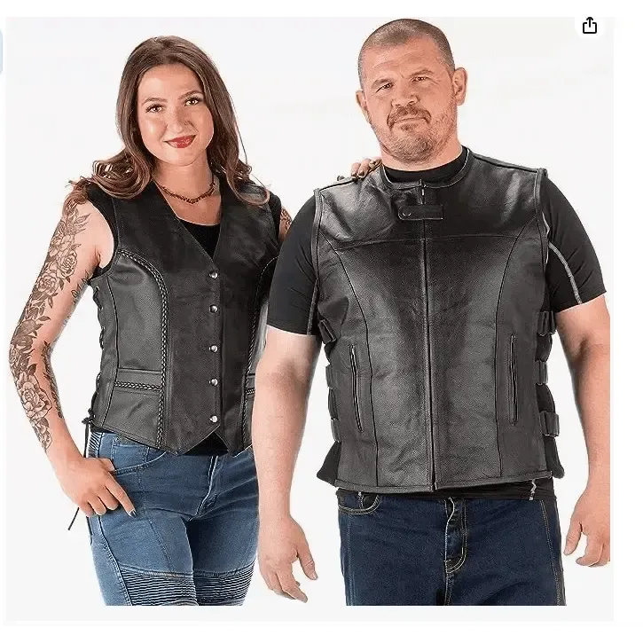 Concealed Carry Leather Vest for Women