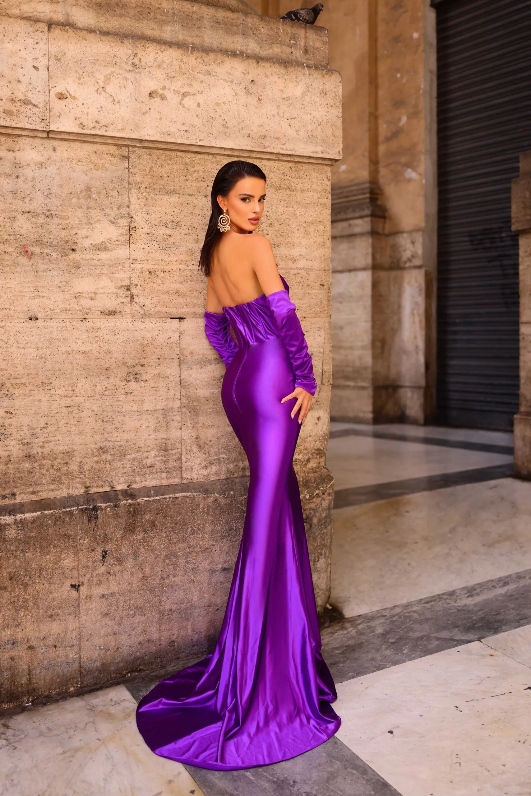 Corseted Bodice Evening Dress | Nicoletta Dress NC1093 (Jadore)