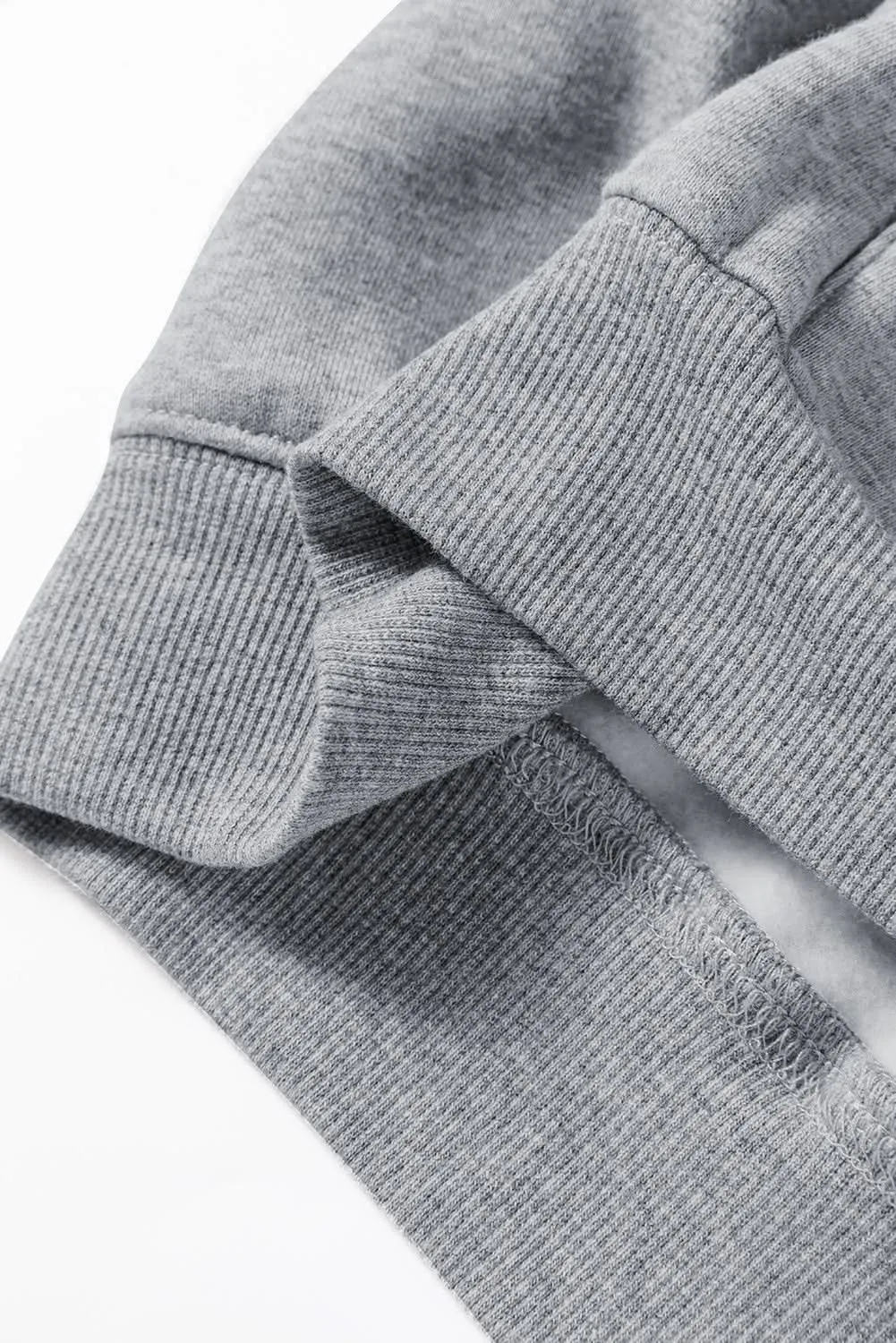 Cozy gray hoodie joggers set