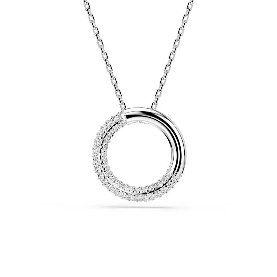 Dextera Rhodium Plated White Pavé Pendant 5692737