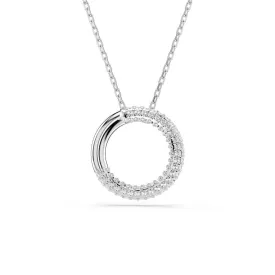 Dextera Rhodium Plated White Pavé Pendant 5692737