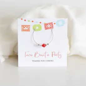 Fiesta Party Favors, Taco Bout a Party Cinco De Mayo Party, Swarovski Crystal Wine Charms