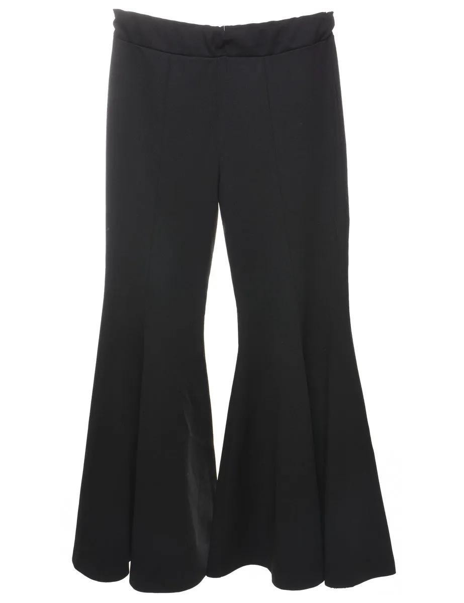 Flared Leg Black Trousers - W32 L33