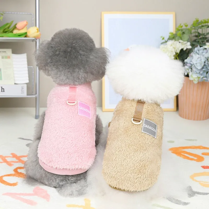 Fleece Pet Clothes Warm Dog Vest Coat Pullover Puppy Sweater Apparel