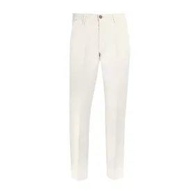 FRADI Satin Cotton Stretch Chino ECRU REG