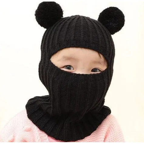Full Face Pompom Hat