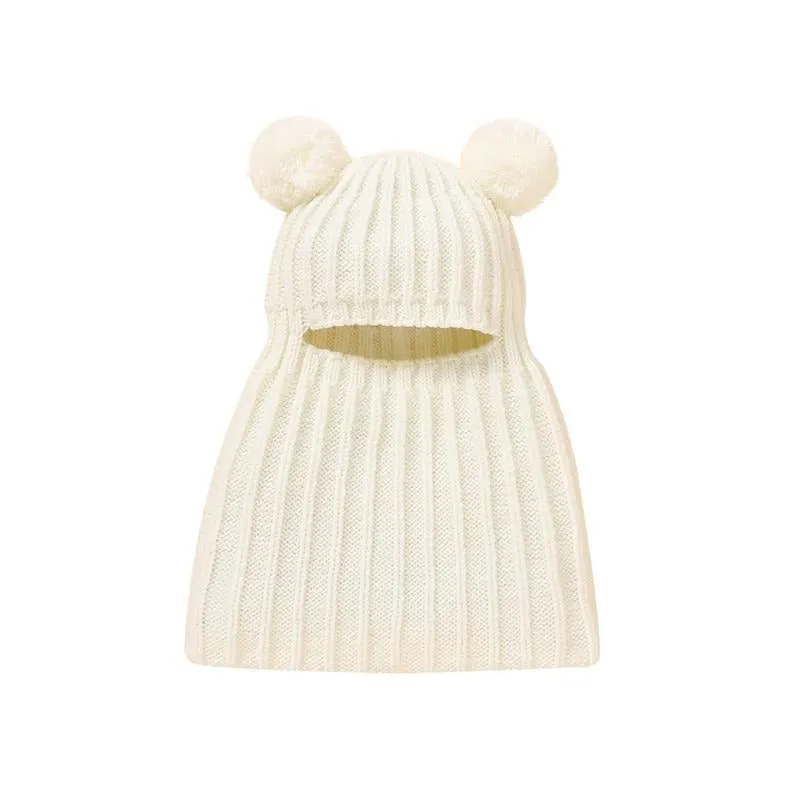 Full Face Pompom Hat