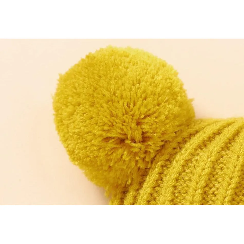 Full Face Pompom Hat