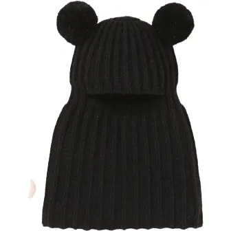 Full Face Pompom Hat