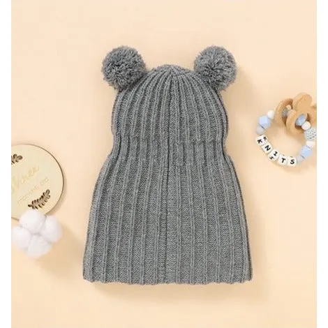 Full Face Pompom Hat