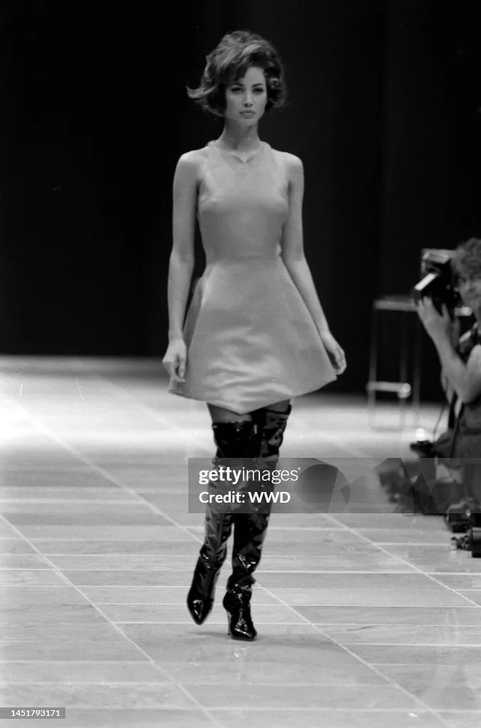 Gianni Versace Fall 1991 Pink With Medusa Buttons Dress