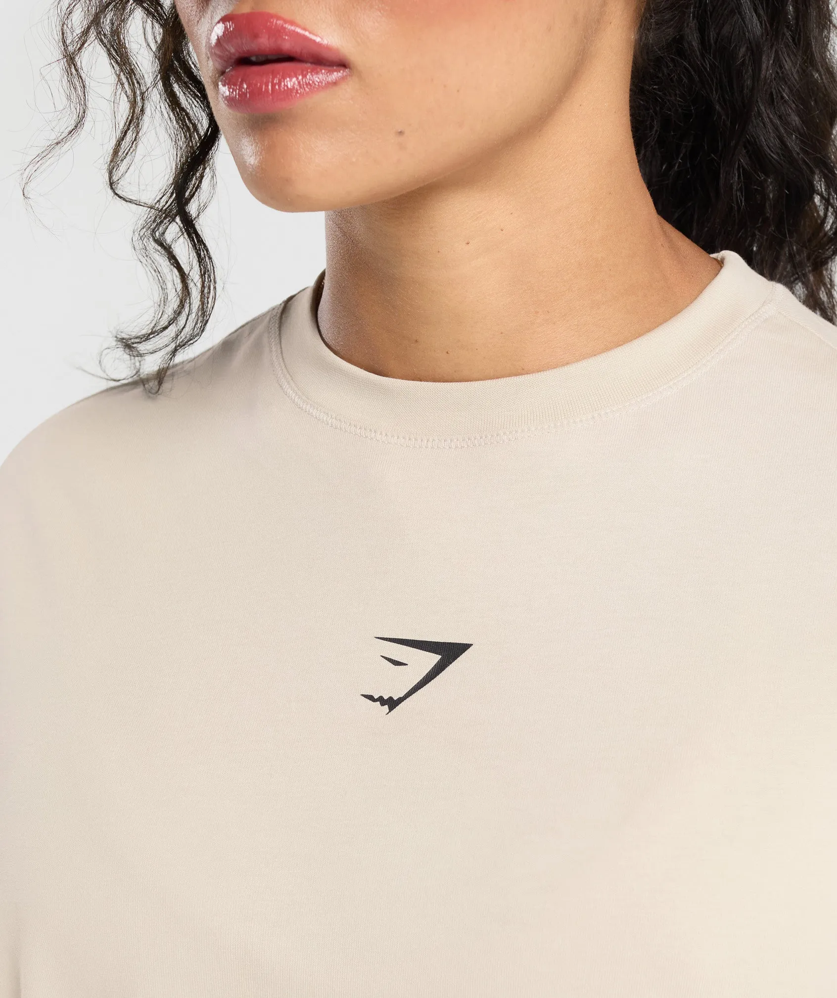 Gymshark Powered By Pre Long Sleeve Top - Pebble Grey