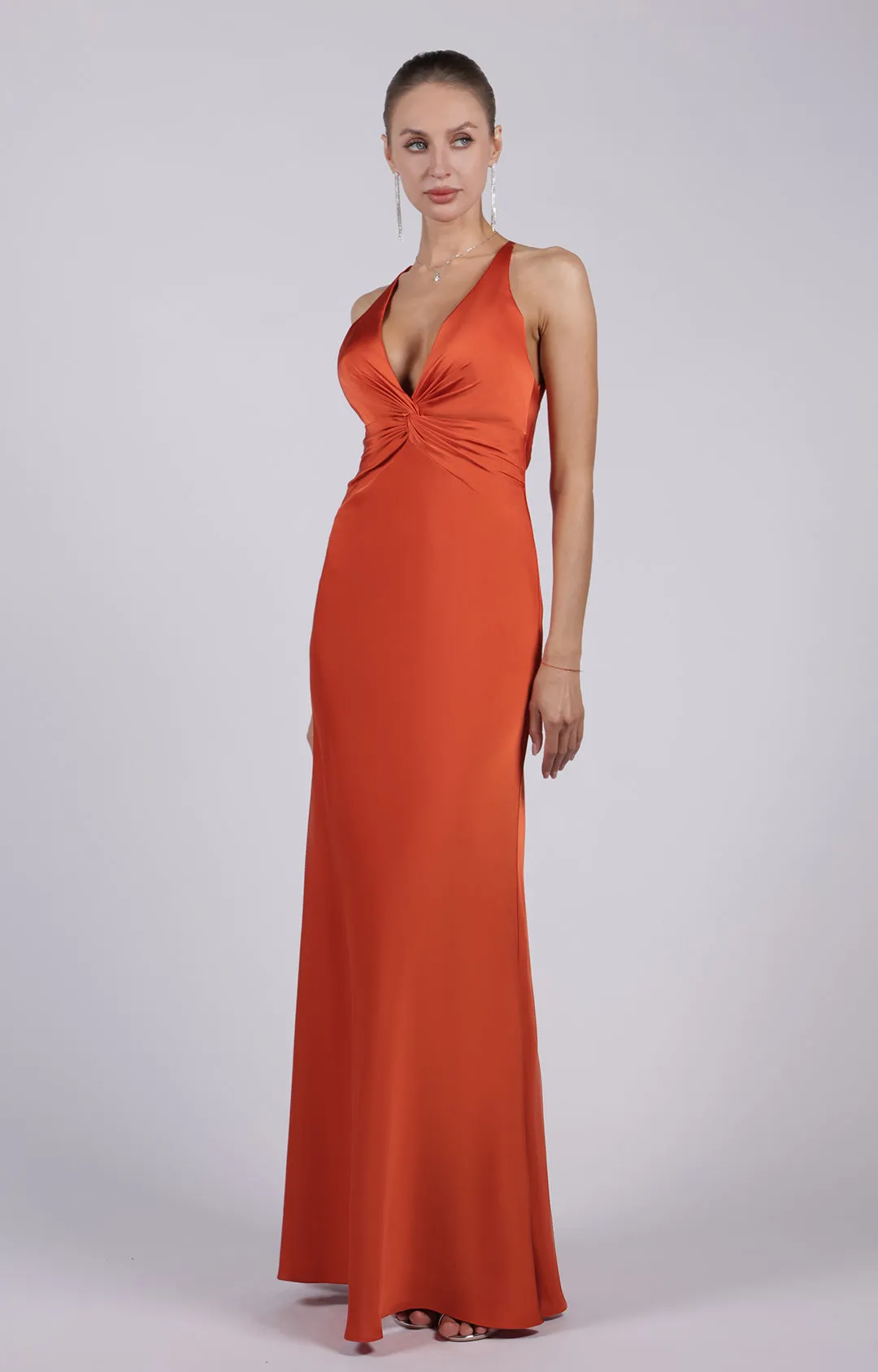 Halter Deep V-Neck  Elegant Fishtail Maxi Dresses