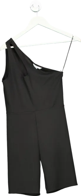 H&M Black One-Shoulder Jumpsuit UK S