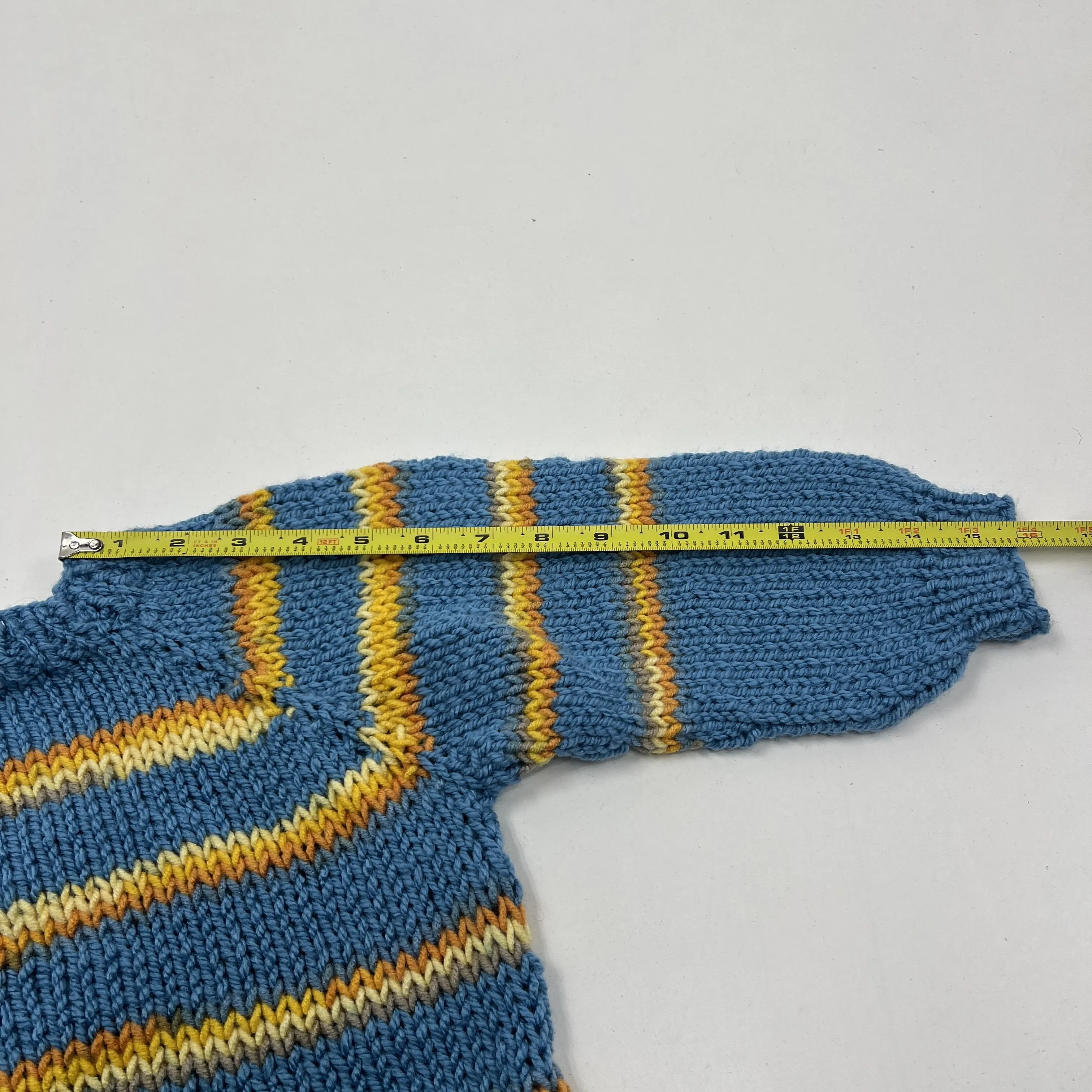 Handmade Orange Fuzzy Grey Blue & Yellow Sweaters Unisex SEE MEASUREMENTS