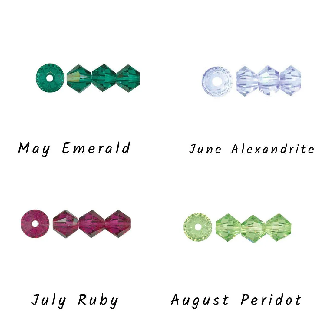Handmade Spells YOUR Words In Morse Code | Sterling Silver Necklace | Custom Swarovski Crystal Color | Adjustable Length | Eco-Friendly Jewelry