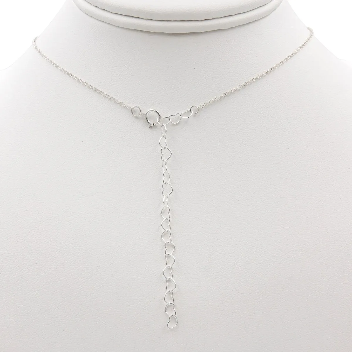 Handmade Spells YOUR Words In Morse Code | Sterling Silver Necklace | Custom Swarovski Crystal Color | Adjustable Length | Eco-Friendly Jewelry