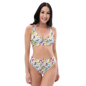 High Waisted Bikini Womens (Glamourange Luxury Bikini High Waisted - 0037 Patterns Model)