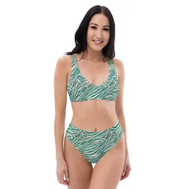 High Waisted Bikini Womens (Glamourange Luxury Bikini High Waisted - 0045 Patterns Model)