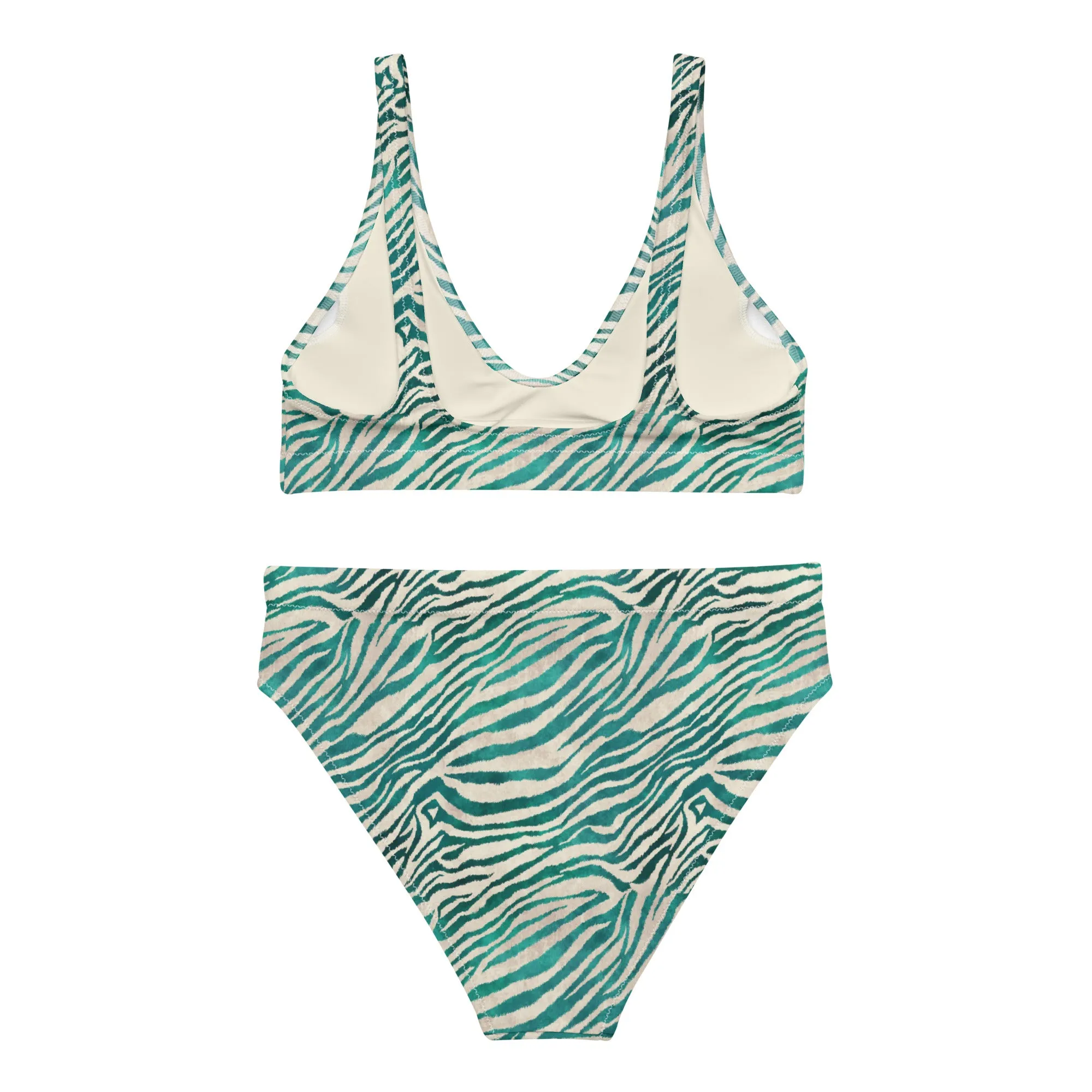 High Waisted Bikini Womens (Glamourange Luxury Bikini High Waisted - 0045 Patterns Model)
